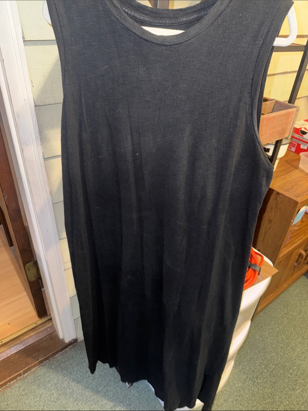 Universal Thread Black Sleeveless A-Line Dress